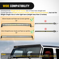Nilight logo on black cover enhances vehicle styling