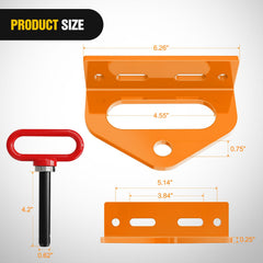 Nilight magnetic hitch pin close-up shows strong magnet for secure attachment.