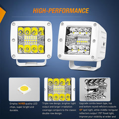 Nilight IP67 waterproof design stands up to rain and spray on boats