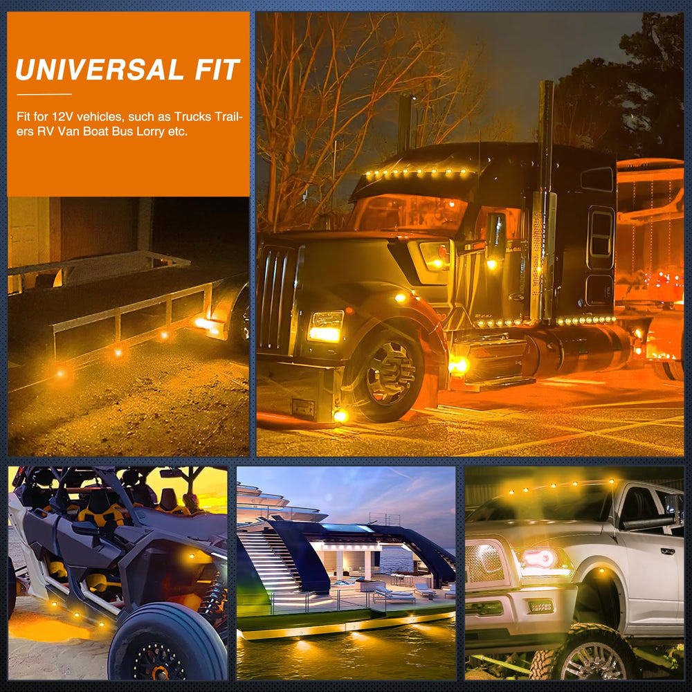 Nilight marker light installed on a trailer for signaling.