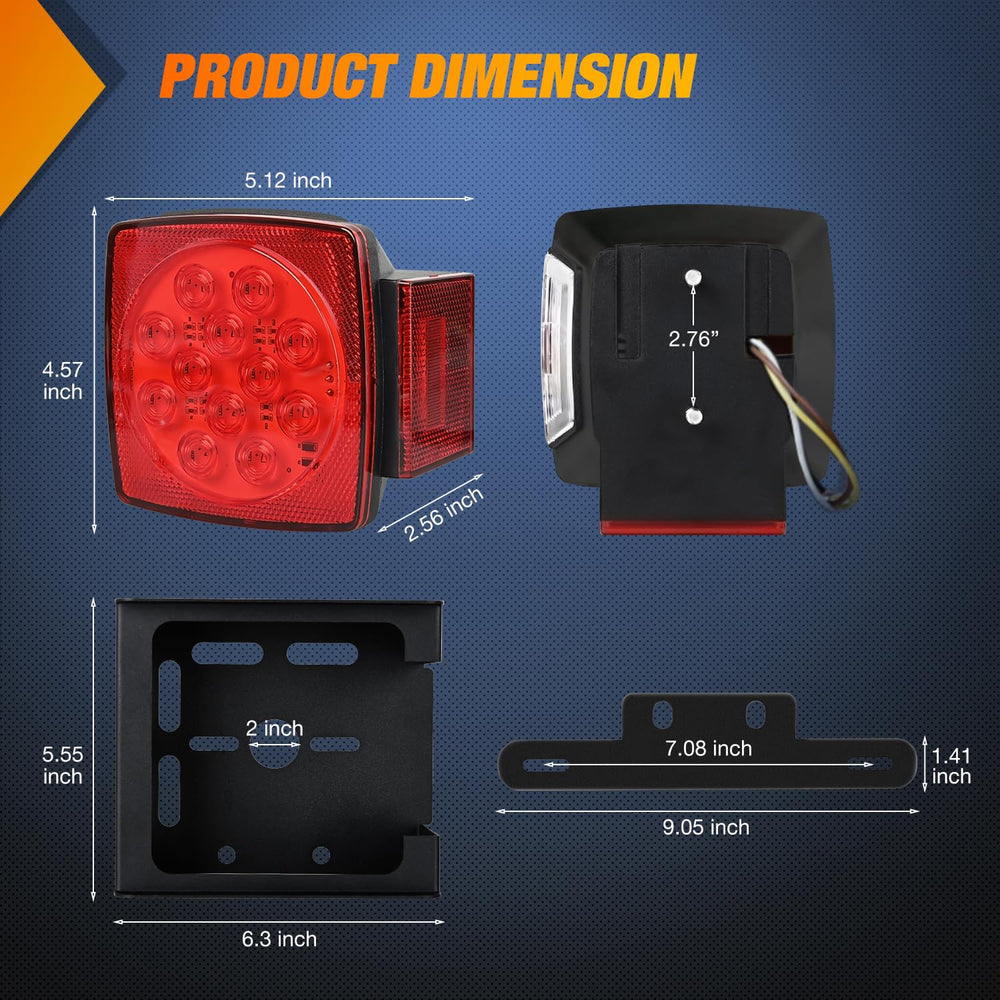 Nilight mounting box housing for secure installation on boat or trailer