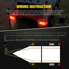 Nilight mounting hardware included for straightforward trailer light setup