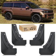 Nilight mud flaps front set on Hyundai Santa Fe for rugged protection
