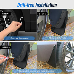 Nilight mud flaps protection against snow and dust on Santa Fe