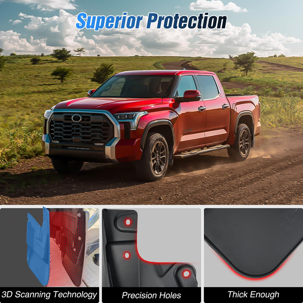 Nilight mud flaps for Toyota Tundra rear-right reduce wheel debris