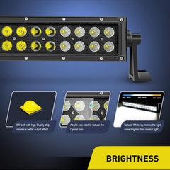 Nilight NI07B side-mount bracket demonstrates sturdy installation for rugged terrain.