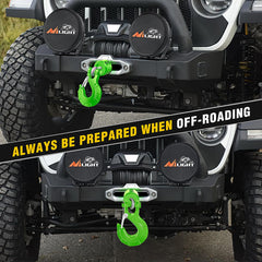 Off road recovery in action with Nilight winch hook set