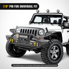 Nilight off-road recovery kit shown with straps, blocks, and savers
