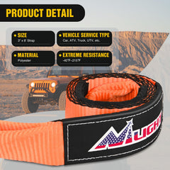 Nilight offroad recovery kit D-ring shackles: anti-theft design for secure towing
