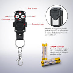 Nilight on/off switch with indicator lights for quick status checks.