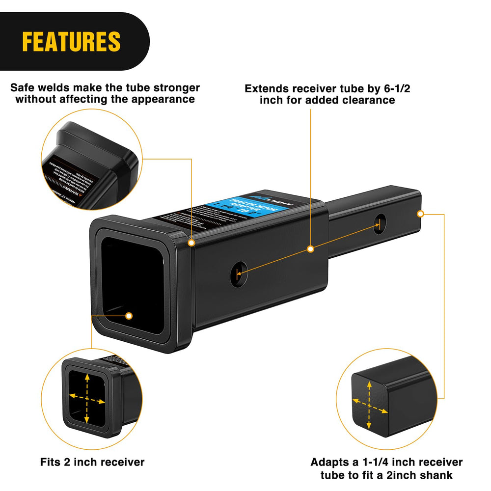 Nilight includes pin and clip for quick setup