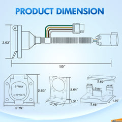 Nilight plug-and-play design minimizes splicing for quick setup.