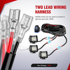 Nilight power relay and inline blade fuse protect circuits from overcurrent.