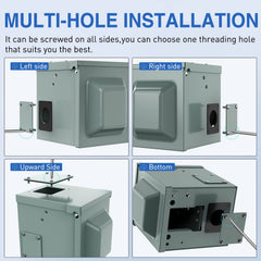 Nilight pre-drilled holes enable easy wiring from multiple sides