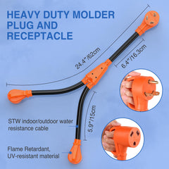 Nilight pure copper 10awg wires ensuring strong conductivity.