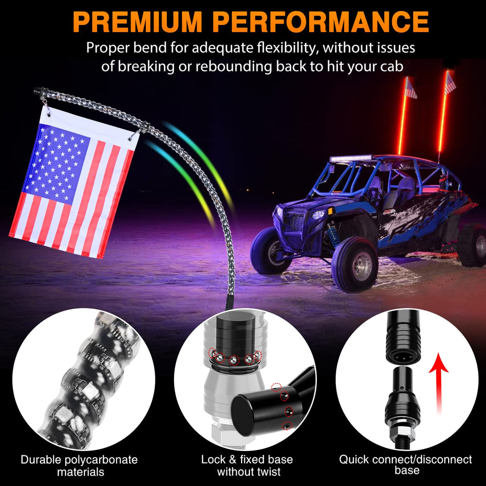 Nilight RF remote whip light enables easy on-the-trail control