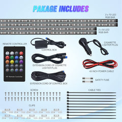 Nilight RGB 8-color strip customizable underbody lighting effects.