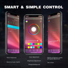 Nilight RGB rock lights kit universal fit for many vehicles