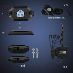 Nilight installation step shows flat or round pad mounting options.