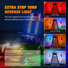 Nilight rock light kit brightens ATV undersides for night rides.