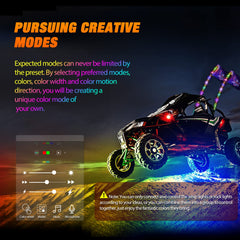 Nilight rock light remote controller allows precise lighting adjustments.
