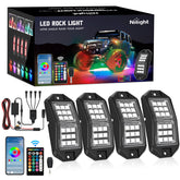 Nilight rock lights kit 18 LEDs with wide-angle glow for off-road wheel wells
