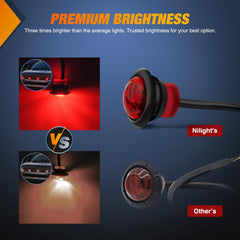 Nilight round marker light suitable for buses and caravans.