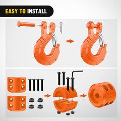 Nilight rubber stopper protects surfaces and dampens impact during towing or recovery.