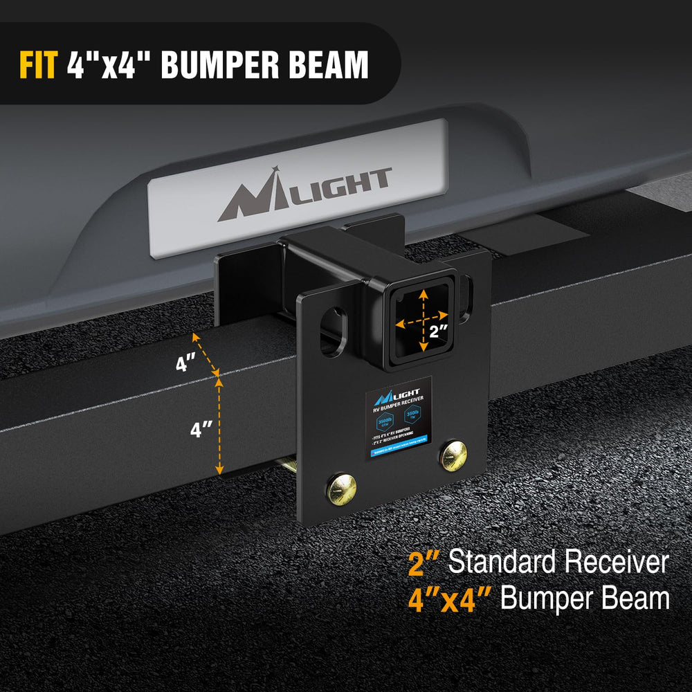 Nilight hitch cover protects the mount and adds a clean finish.