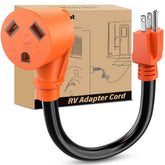 Nilight RV power adapter cord with 15A to 30A plug delivers reliable RV power via 10 AWG copper
