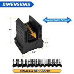 Nilight 22-piece bracket kit folded compactly for easy storage.