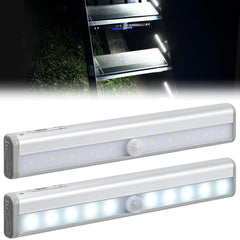 Nilight RV Step Lights motion sensor bar in action for safe nighttime steps