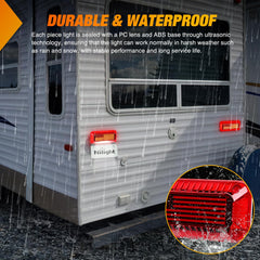 Nilight tail light waterproof housing withstands rain