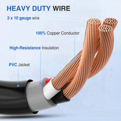 Nilight RV Y splitter includes rugged packaging and accessories
