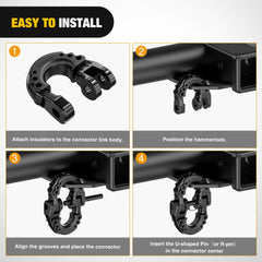 Nilight connector with removable isolator reduces noise and protects surfaces