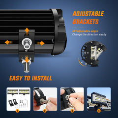 Nilight Side Shooter 7-Inch wiring harness simplifies installation.