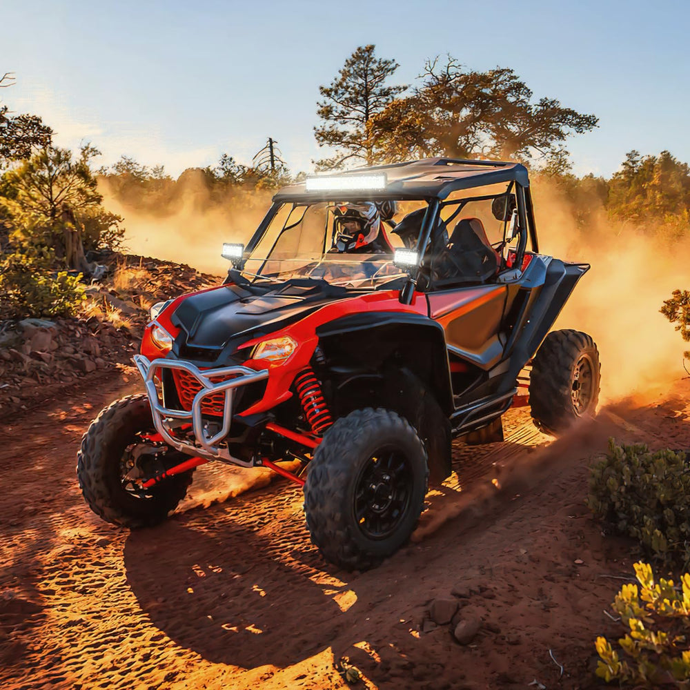 Nilight waterproof shell protects components in rain and mud.