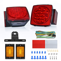 Nilight square LED trailer light left for high visibility during towing