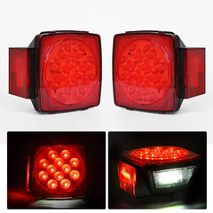Nilight square LED trailer light with low-profile IP68 design for rugged waterproof signaling.