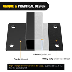 Nilight 2-inch square opening compatible with 5/8-inch tow pin