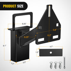 Nilight trailer bracket shows three-nuts design for reliable tire retention