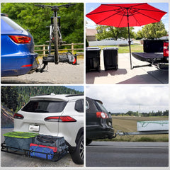 Nilight standard-fit 2x2 receiver ensures compatibility with common trailer accessories.