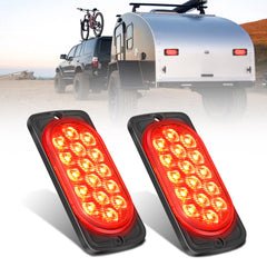 Nilight tail light front view with 16 LEDs for brake and running modes
