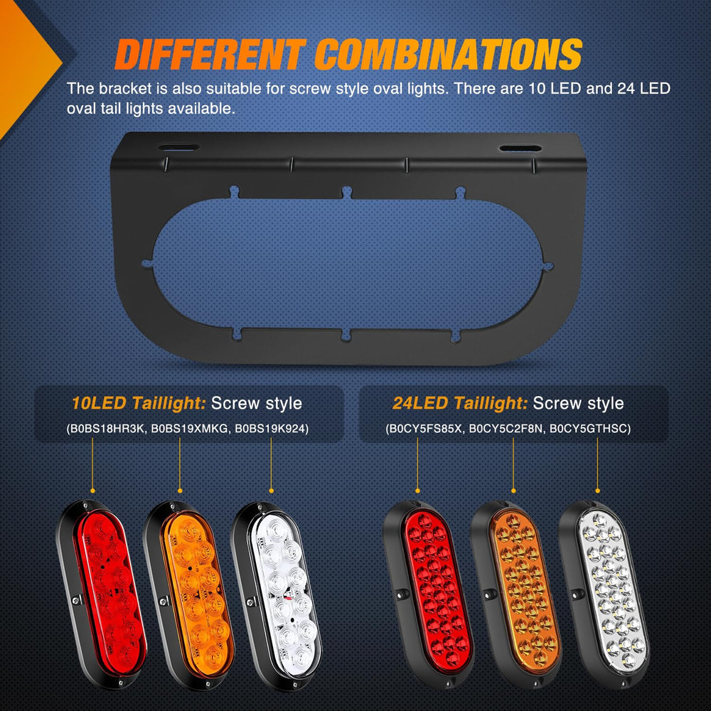 Nilight 12V universal-fit tail light for trucks, trailers, and RVs