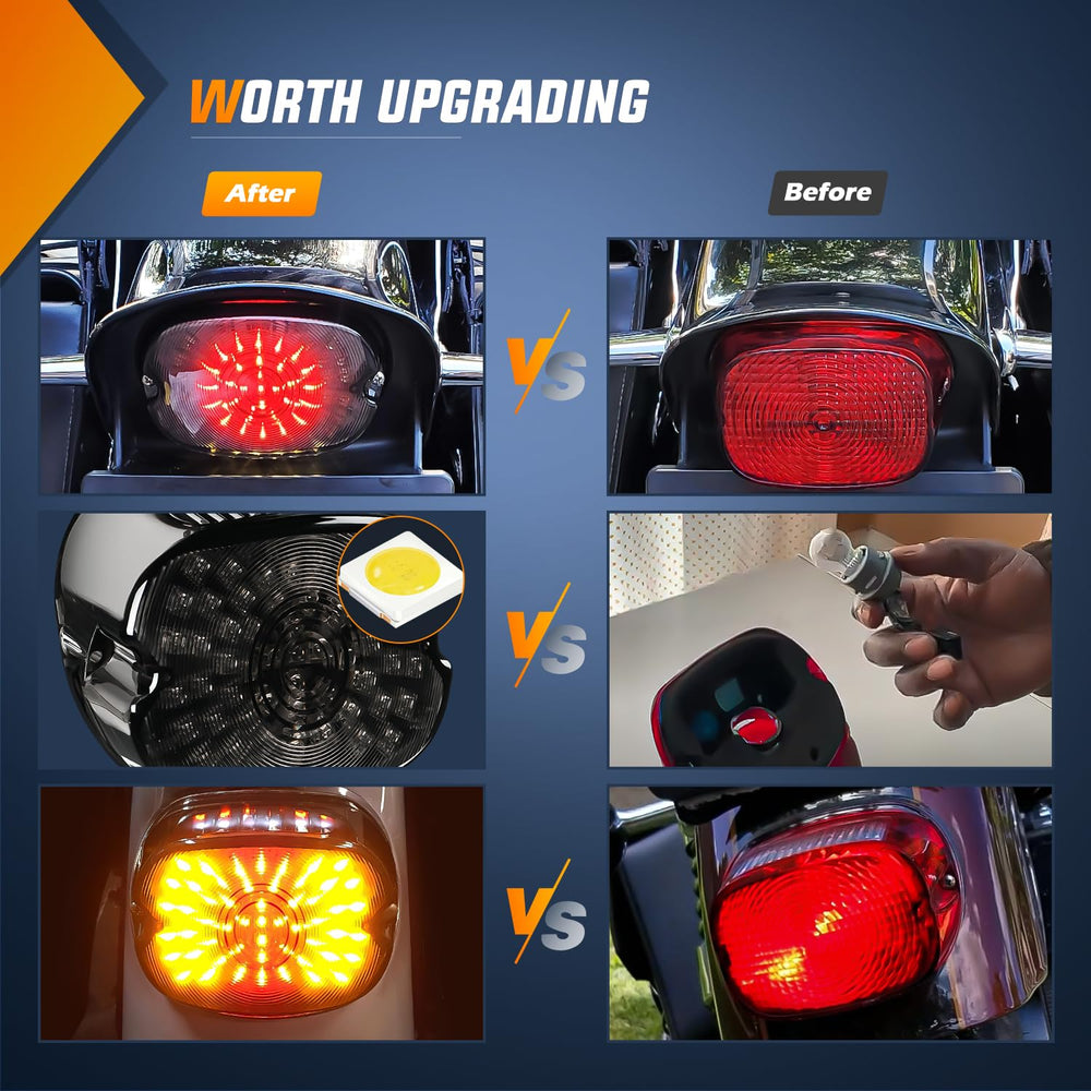 Nilight tail light in action with running, brake, and turn signals.