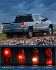 Nilight sealed waterproof taillight housing for Silverado protecting electronics in rain.