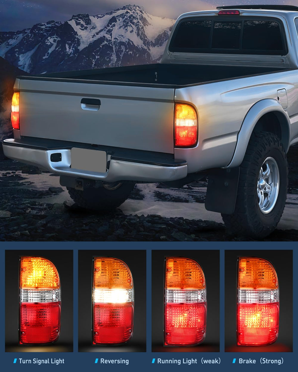 Nilight taillight assembly durable housing resists shocks and debris