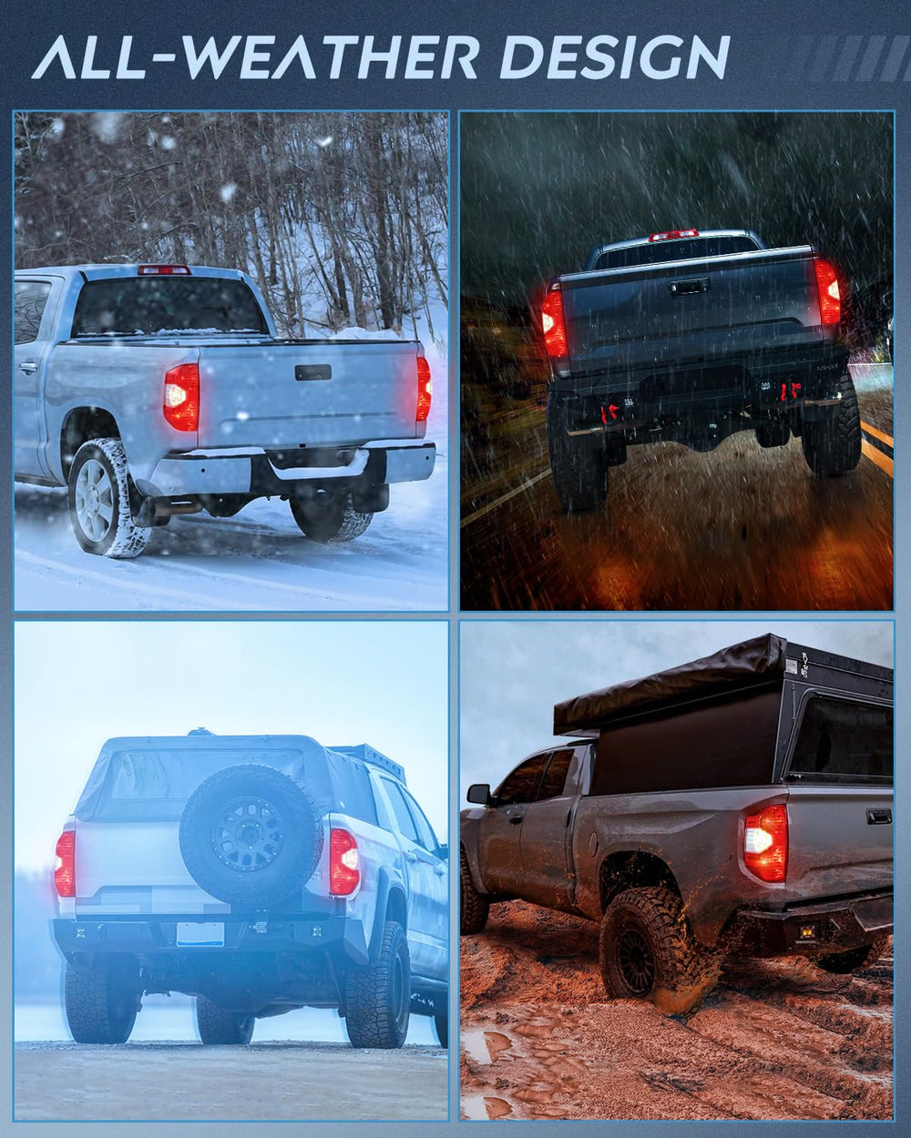 Nilight taillight package includes bulbs for immediate use