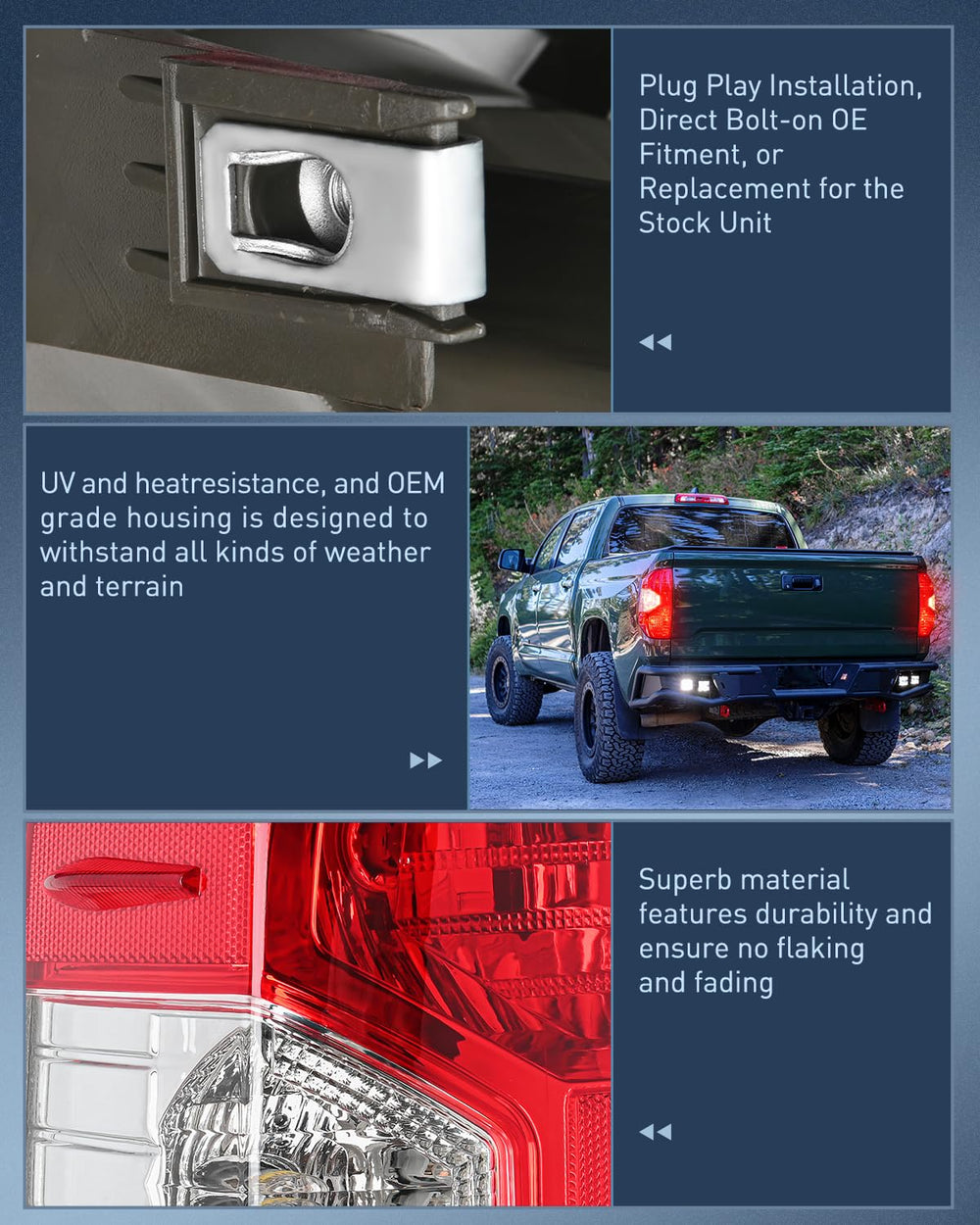 Nilight taillight plug-and-play installation for quick swap