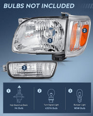 Nilight taillight rear view for Tacoma in red housing, improving signaling